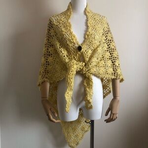 Vintage knit shawl